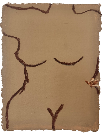 1 OF 1 SKETCH W/TAPA FLOWER